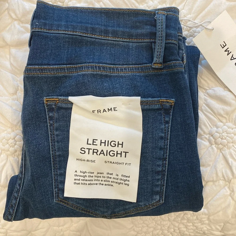 NWT Frame Le High Straight Jeans - Picture 1 of 2
